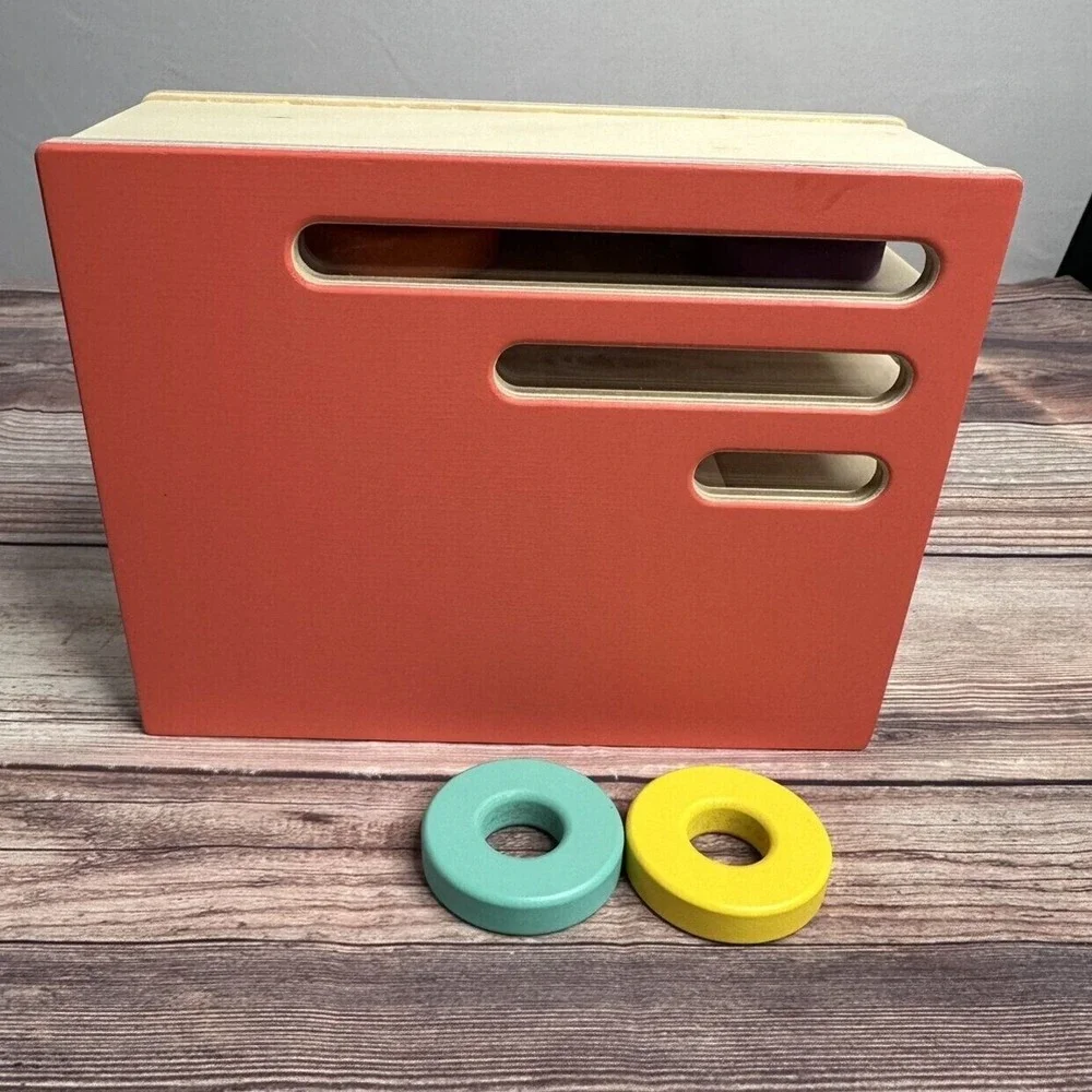 Lovevery Count and Slide Ring Chute‎ Wooden Toy The Realist Play Kit Montessori